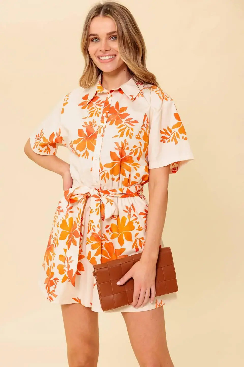 SOUTHERNMOST CHARM WOVEN ROMPER - Flying Tomato - Flyclothing LLC