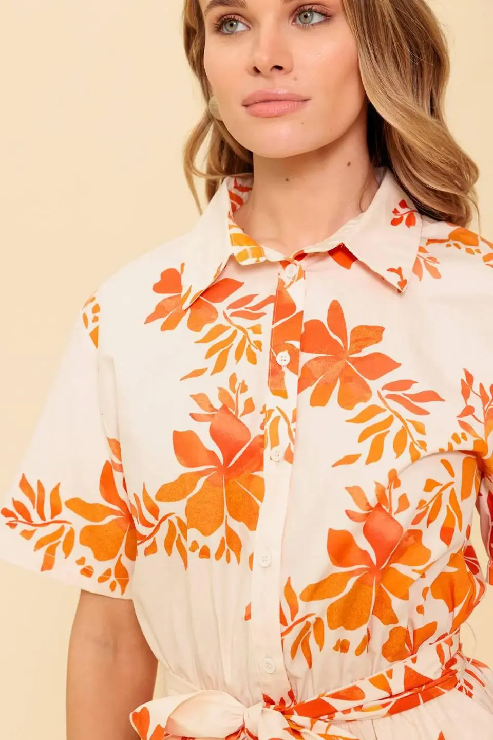 SOUTHERNMOST CHARM WOVEN ROMPER - Flying Tomato - Flyclothing LLC