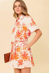SOUTHERNMOST CHARM WOVEN ROMPER - Flying Tomato - Flyclothing LLC