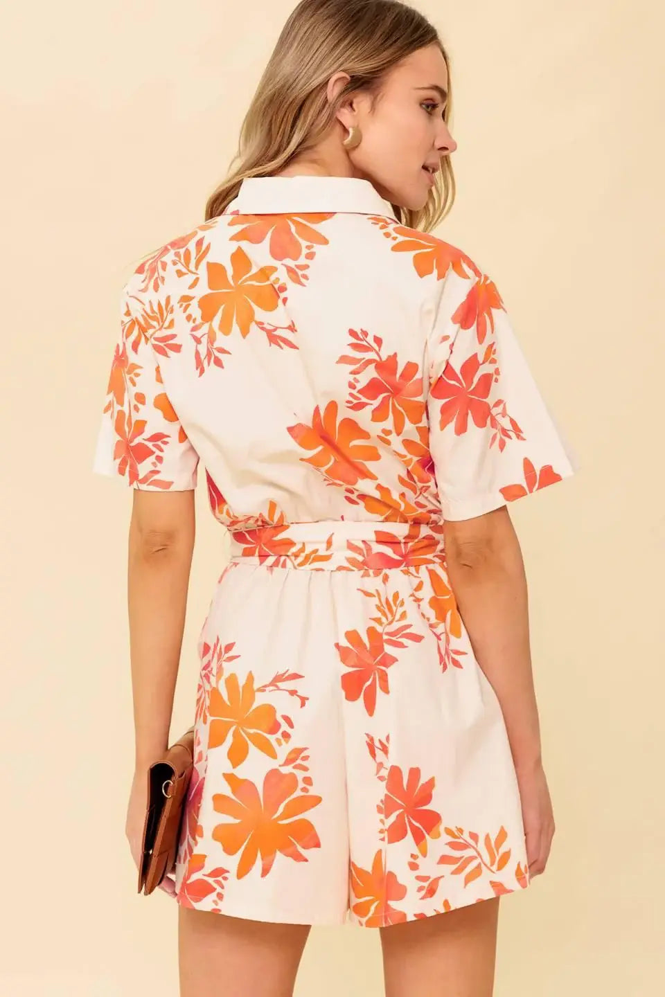 SOUTHERNMOST CHARM WOVEN ROMPER - Flying Tomato - Flyclothing LLC