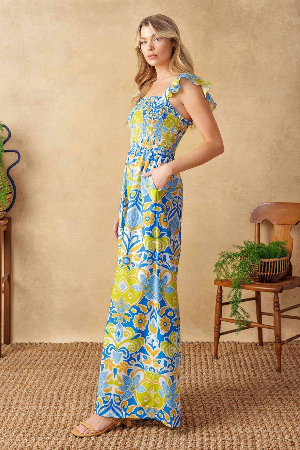 NO NEED TO WORRY WOVEN JUMPSUIT - Flying Tomato - Flyclothing LLC