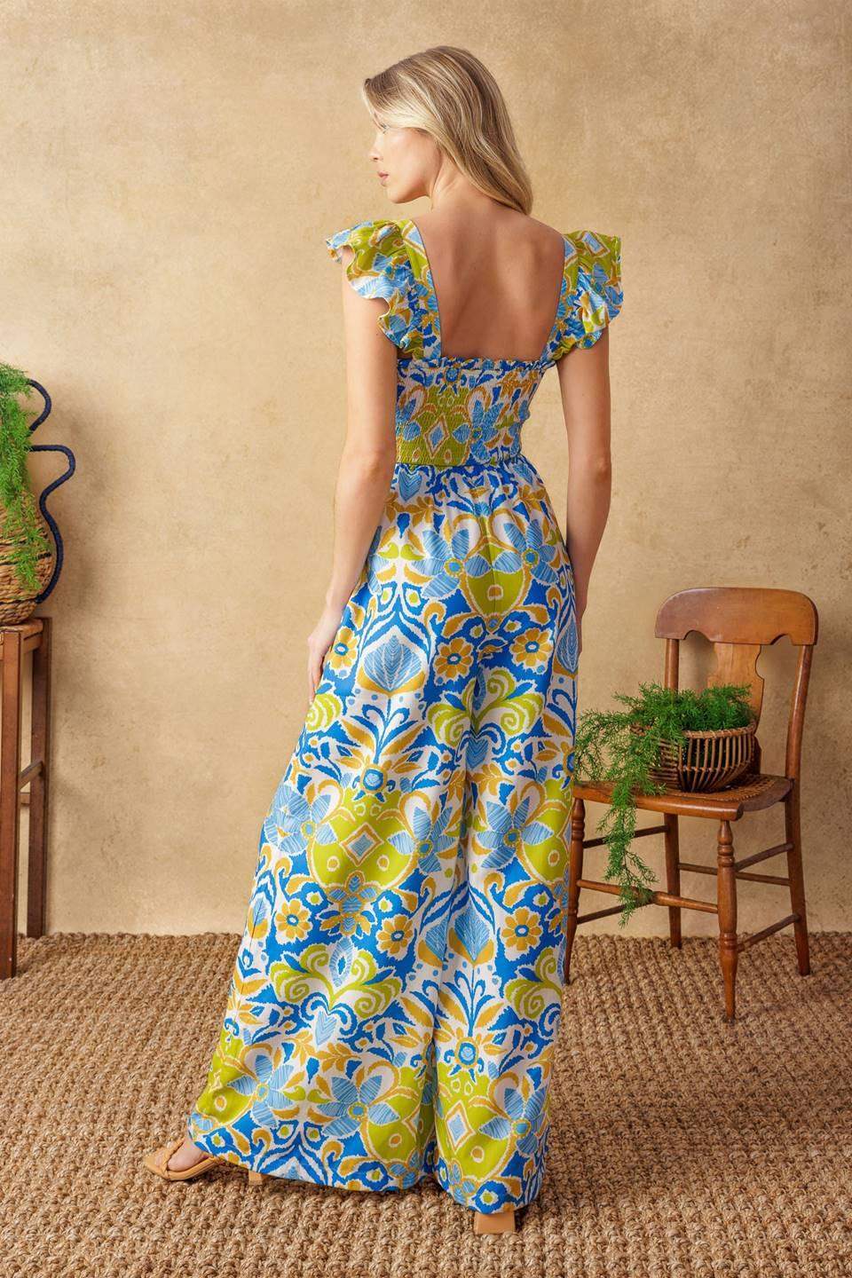 NO NEED TO WORRY WOVEN JUMPSUIT - Flying Tomato - Flyclothing LLC