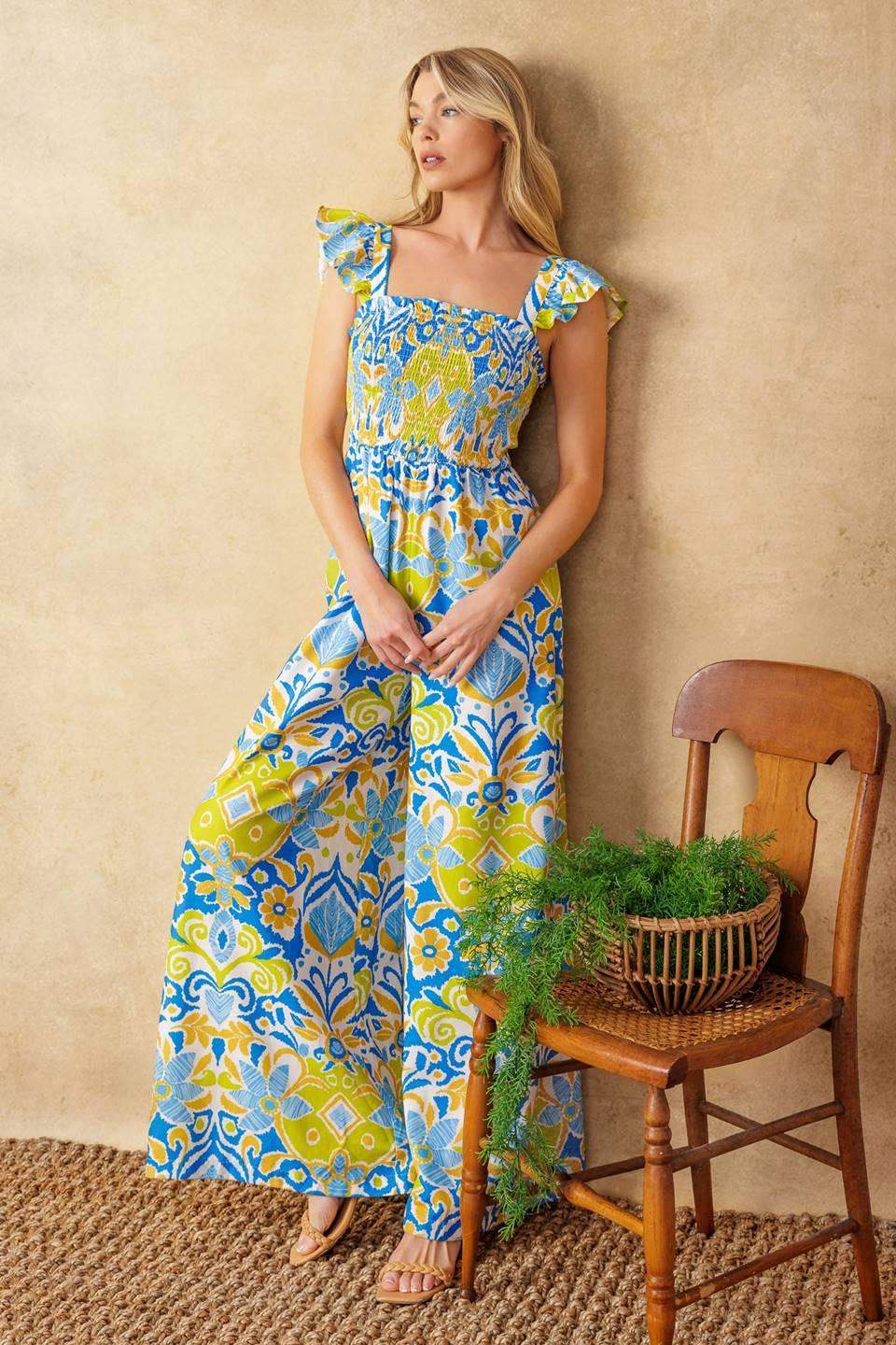 NO NEED TO WORRY WOVEN JUMPSUIT - Flying Tomato - Flyclothing LLC