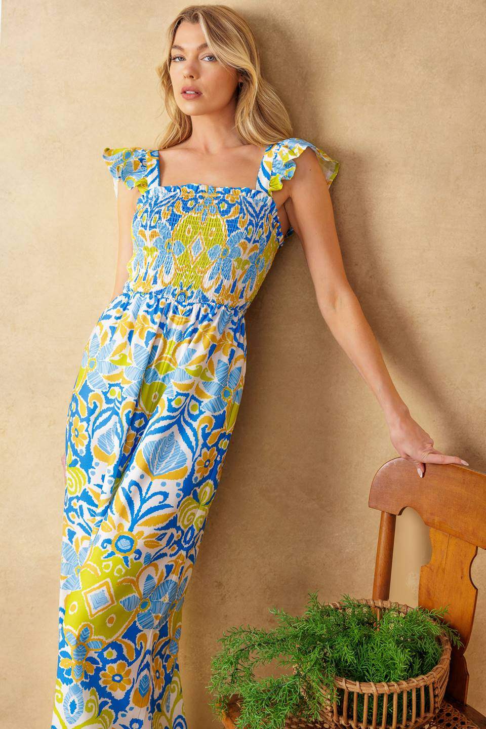 NO NEED TO WORRY WOVEN JUMPSUIT - Flying Tomato - Flyclothing LLC