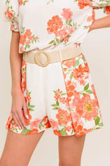 LOVELY DAYS IVORY WOVEN SHORT - Flying Tomato - Flyclothing LLC