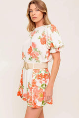 LOVELY DAYS IVORY WOVEN SHORT - Flying Tomato - Flyclothing LLC