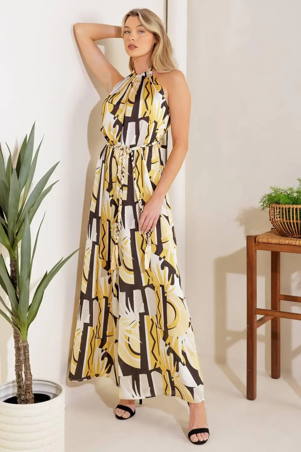 PASSING GLANCES WOVEN JUMPSUIT - Flying Tomato - Flyclothing LLC