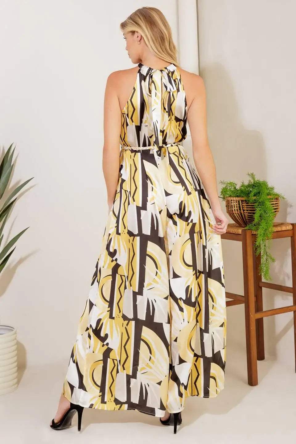 PASSING GLANCES WOVEN JUMPSUIT - Flying Tomato - Flyclothing LLC