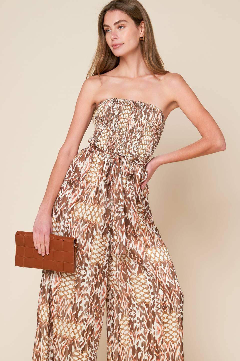 EPITOME OF ALLURE WOVEN JUMPSUIT - Flying Tomato - Flyclothing LLC