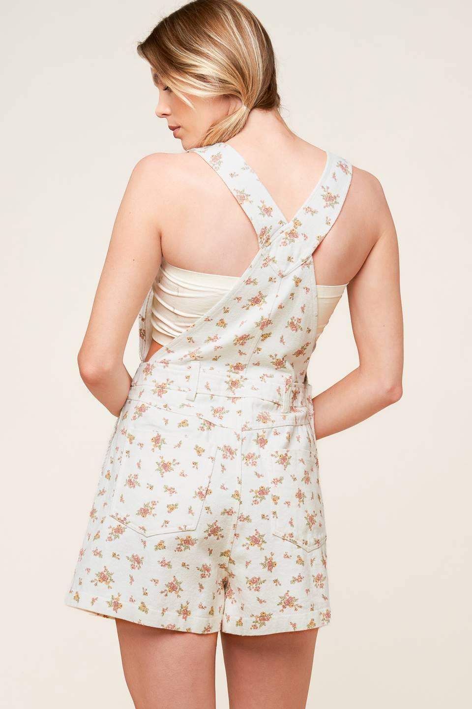INVITE ONLY OFF WHITE WOVEN ROMPER - Flying Tomato - Flyclothing LLC