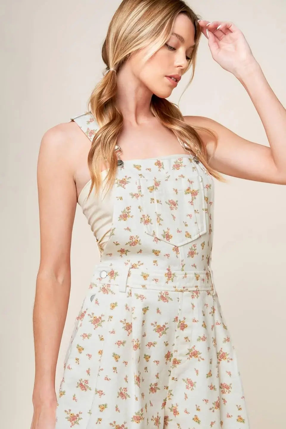 INVITE ONLY OFF WHITE WOVEN ROMPER - Flying Tomato - Flyclothing LLC