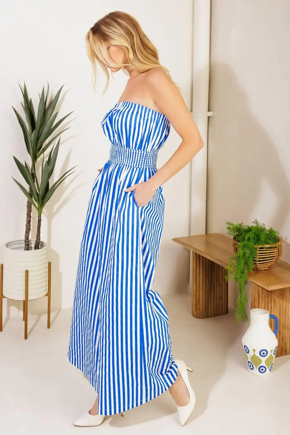 FINALLY MY TIME WOVEN JUMPSUIT - Flying Tomato - Flyclothing LLC