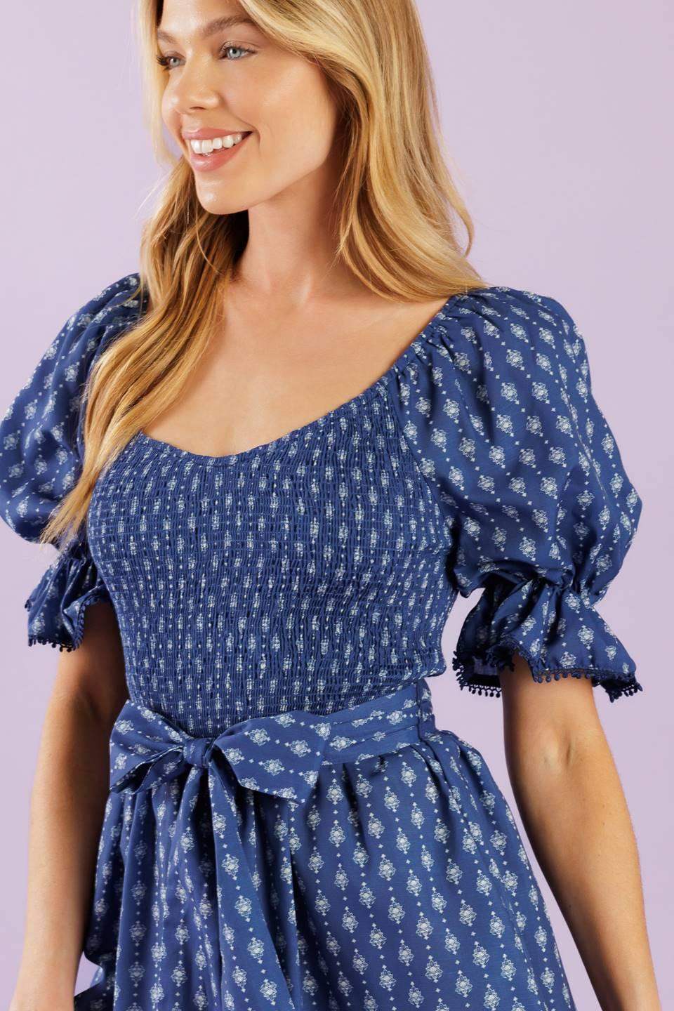 STAY ON YOUR MIND WOVEN ROMPER - Flying Tomato - Flyclothing LLC