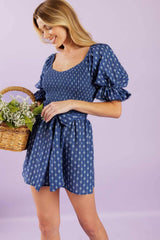 STAY ON YOUR MIND WOVEN ROMPER - Flying Tomato - Flyclothing LLC