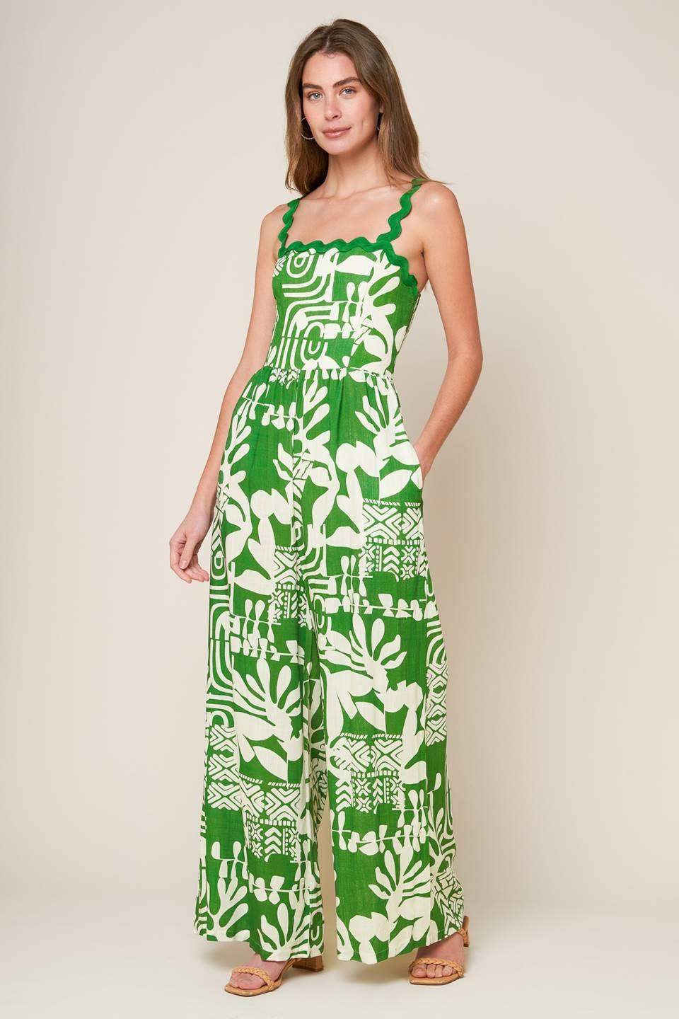 SIMPLY THE VIBE WOVEN JUMPSUIT - Flying Tomato - Flyclothing LLC