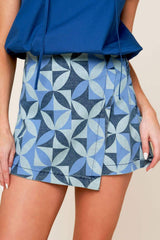ENTICING DARLING BLUE DENIM SKORT - Flying Tomato - Flyclothing LLC