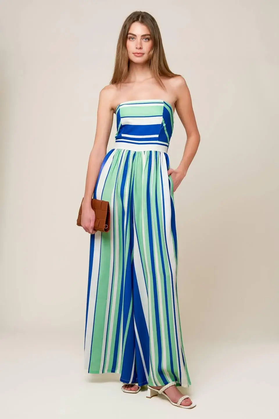 RIVERSIDE SIPS WOVEN JUMPSUIT - Flying Tomato - Flyclothing LLC