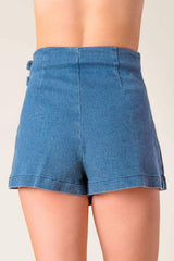 DISTANT ECHOES DENIM SKORT - Flying Tomato - Flyclothing LLC