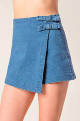 DISTANT ECHOES DENIM SKORT - Flying Tomato - Flyclothing LLC