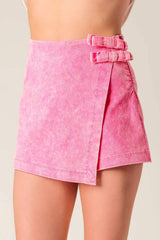 URBAN LEGEND PINK ACID WOVEN SKORT - Flying Tomato - Flyclothing LLC