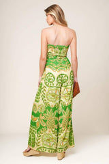 CAMERON MEADOW GREEN WOVEN JUMPSUIT - Flying Tomato - Flyclothing LLC