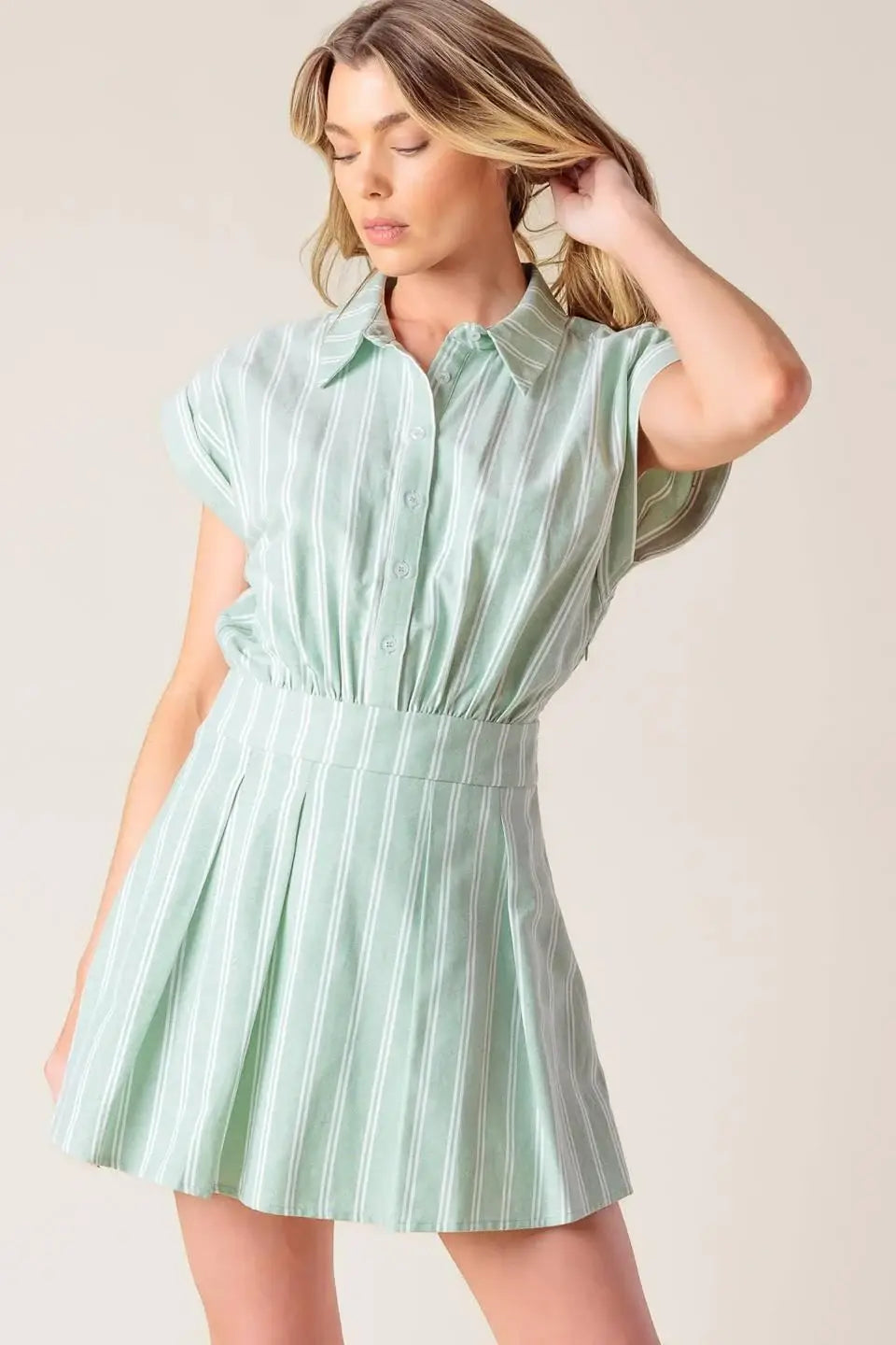 BRIDGET LA FRANCE WOVEN ROMPER - Flying Tomato - Flyclothing LLC