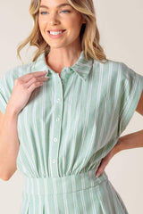BRIDGET LA FRANCE WOVEN ROMPER - Flying Tomato - Flyclothing LLC