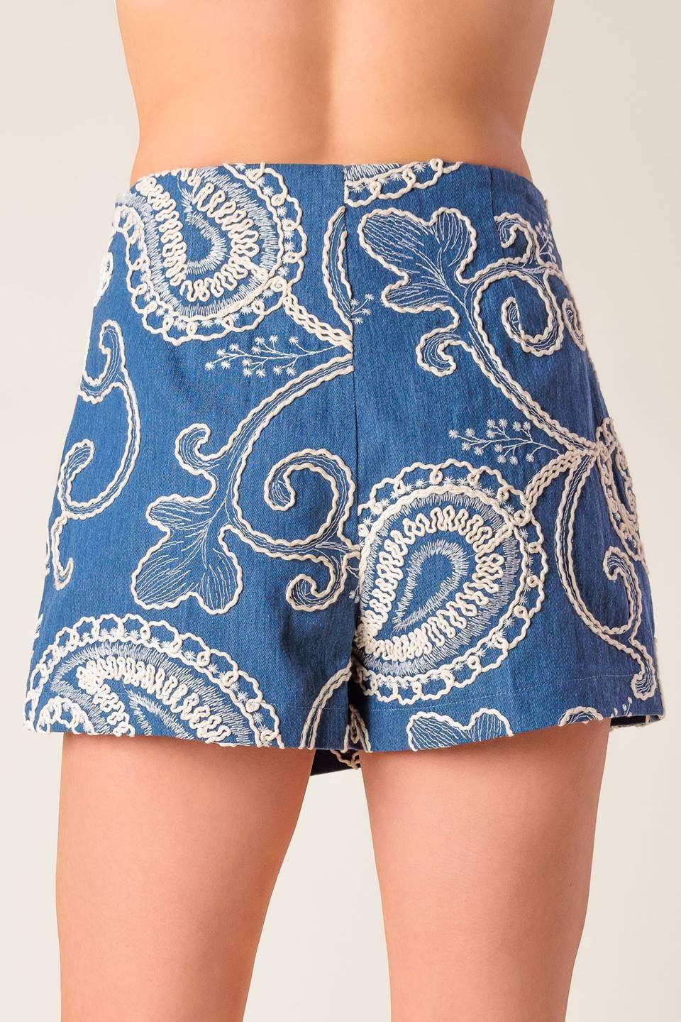 CARA LA FRANCE WOVEN SKORT - Flying Tomato - Flyclothing LLC