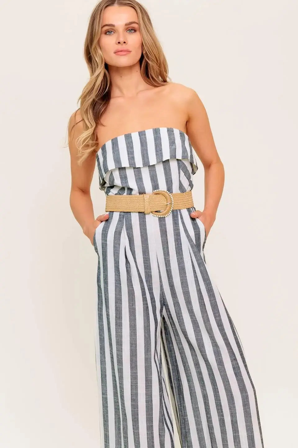 URBAN SOUL WOVEN JUMPSUIT - Flying Tomato - Flyclothing LLC
