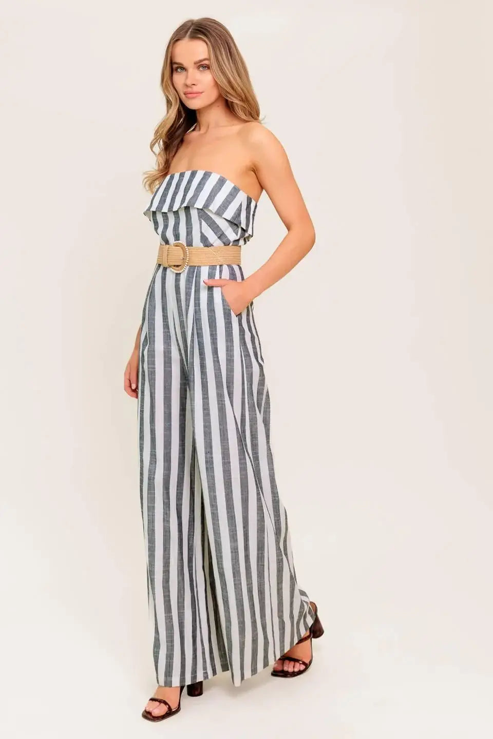 URBAN SOUL WOVEN JUMPSUIT - Flying Tomato - Flyclothing LLC