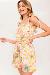 MOONLIT PATHWAY WOVEN ROMPER - Flying Tomato - Flyclothing LLC