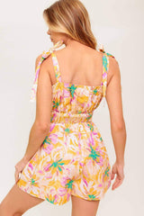 MOONLIT PATHWAY WOVEN ROMPER - Flying Tomato - Flyclothing LLC