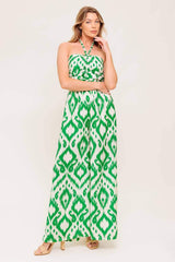 ANGELIC TOUCH GREEN WOVEN JUMPSUIT - Flying Tomato - Flyclothing LLC