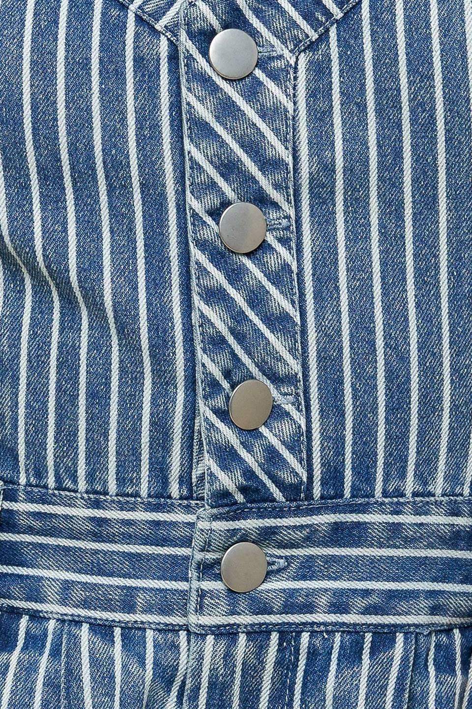 KEEP IT STYLISH DENIM ROMPER - Flying Tomato - Flyclothing LLC