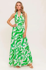 GARDEN WHISPER GREEN WOVEN JUMPSUIT - Flying Tomato - Flyclothing LLC