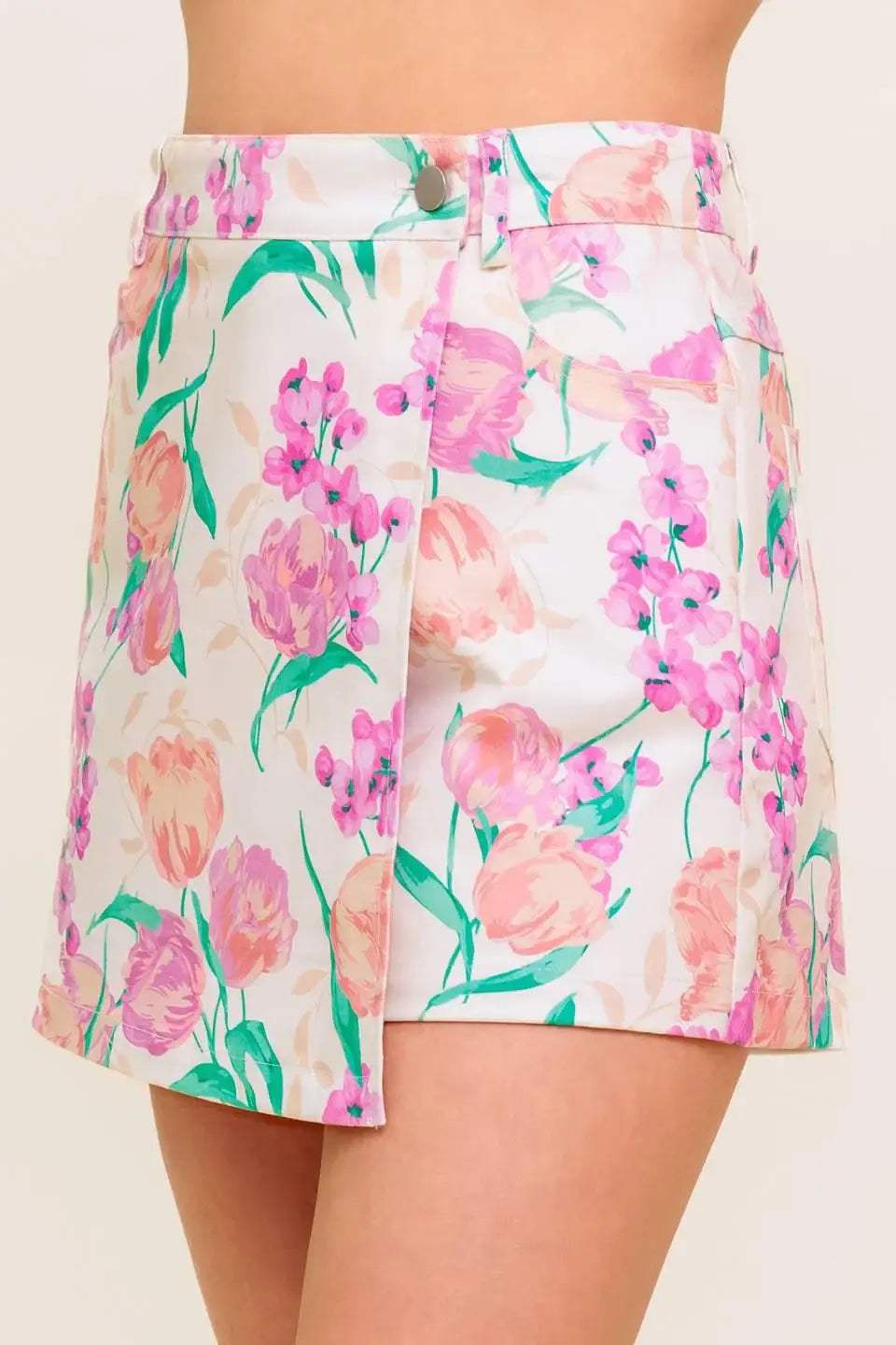 ROSEWOOD STORY WOVEN SKORT - Flying Tomato - Flyclothing LLC