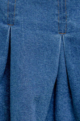 DREAMMIST MEDIUM INDIGO DENIM SKORT - Flying Tomato - Flyclothing LLC