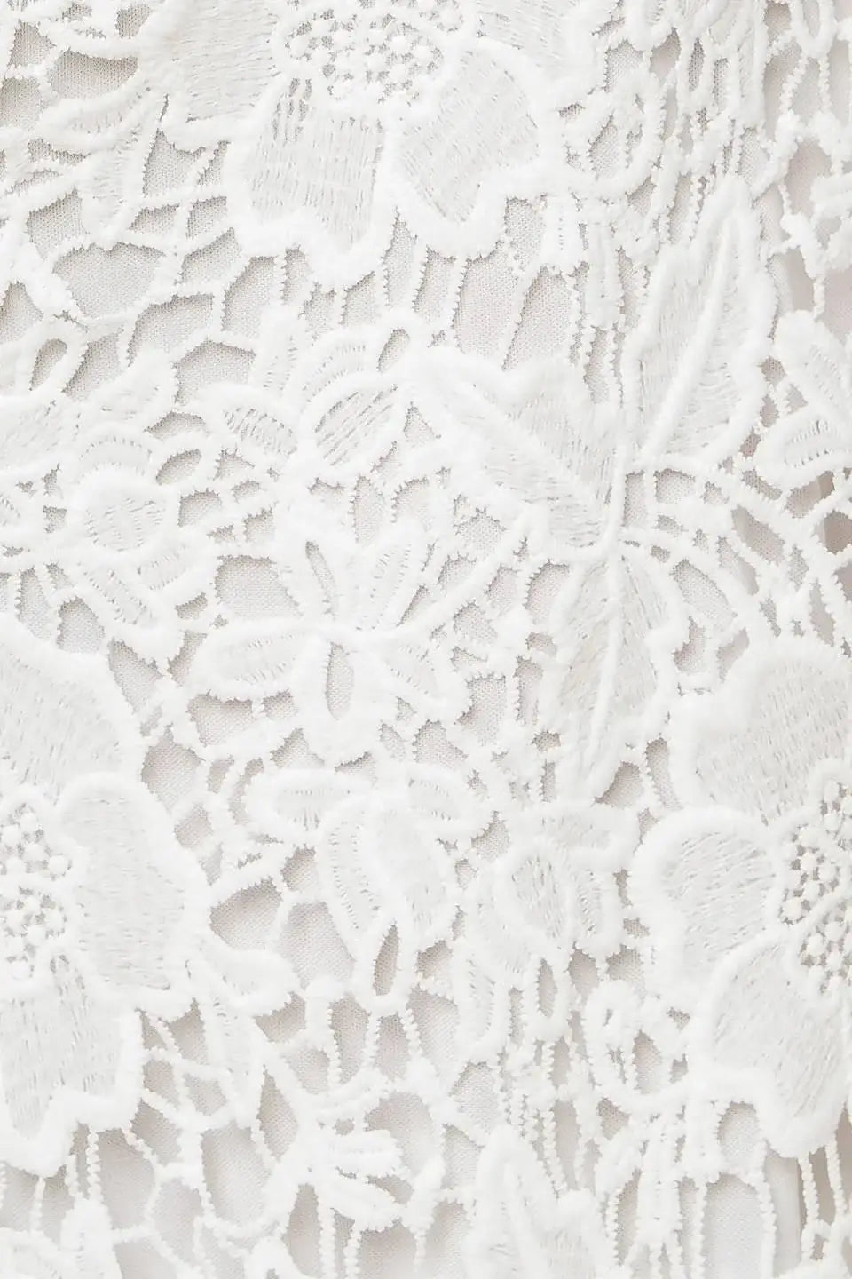 JUST ENOUGH OFF WHITE WOVEN LACE JUMPSUIT - Flying Tomato - Flyclothing LLC