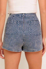 OCEAN BLISS DENIM SKORT - Flying Tomato - Flyclothing LLC