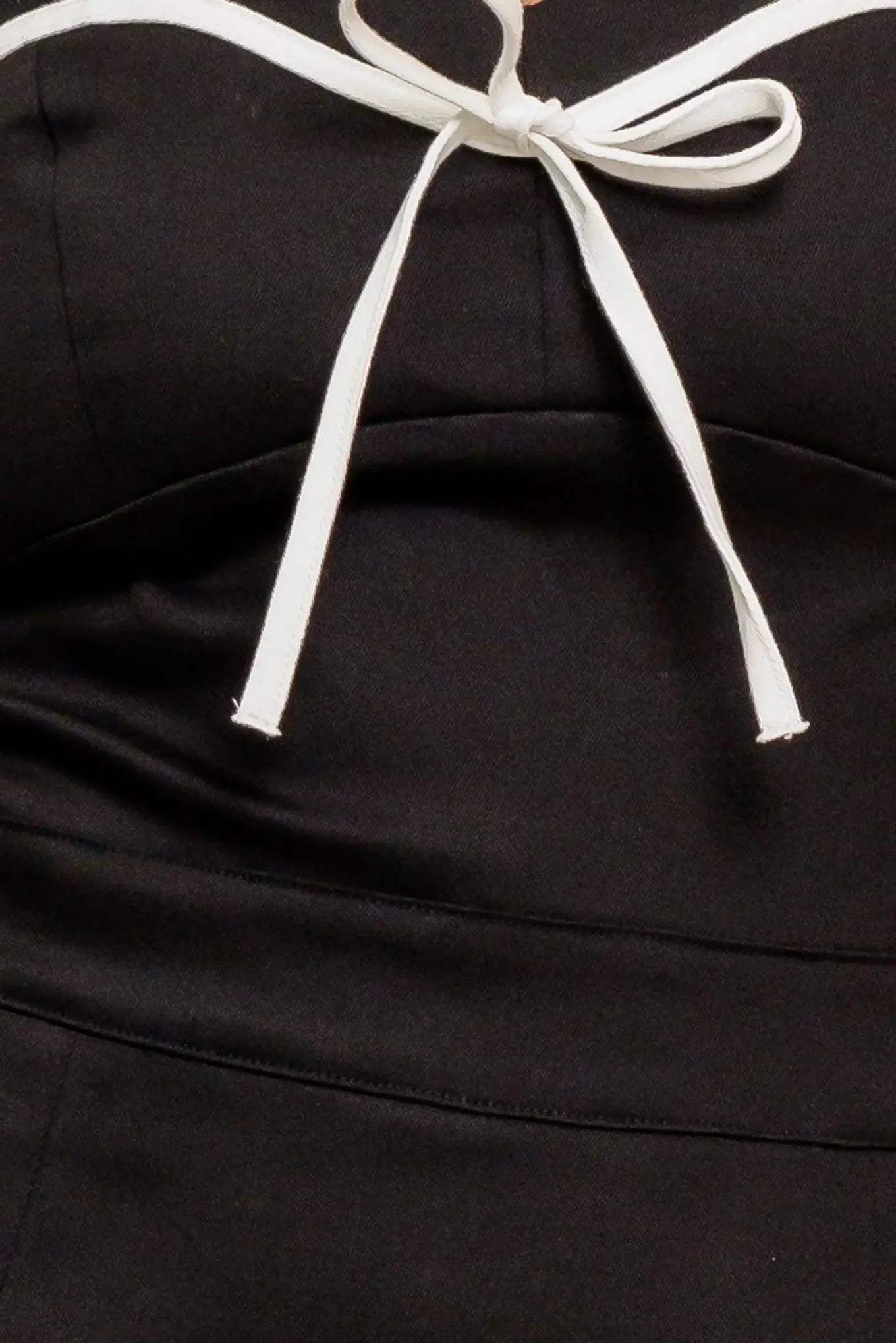 NOIR BOW COUTURE WOVEN SKORT ROMPER - Flying Tomato - Flyclothing LLC