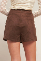 WESTERN ROMANCE FAUX SUEDE SKORT - Flying Tomato - Flyclothing LLC