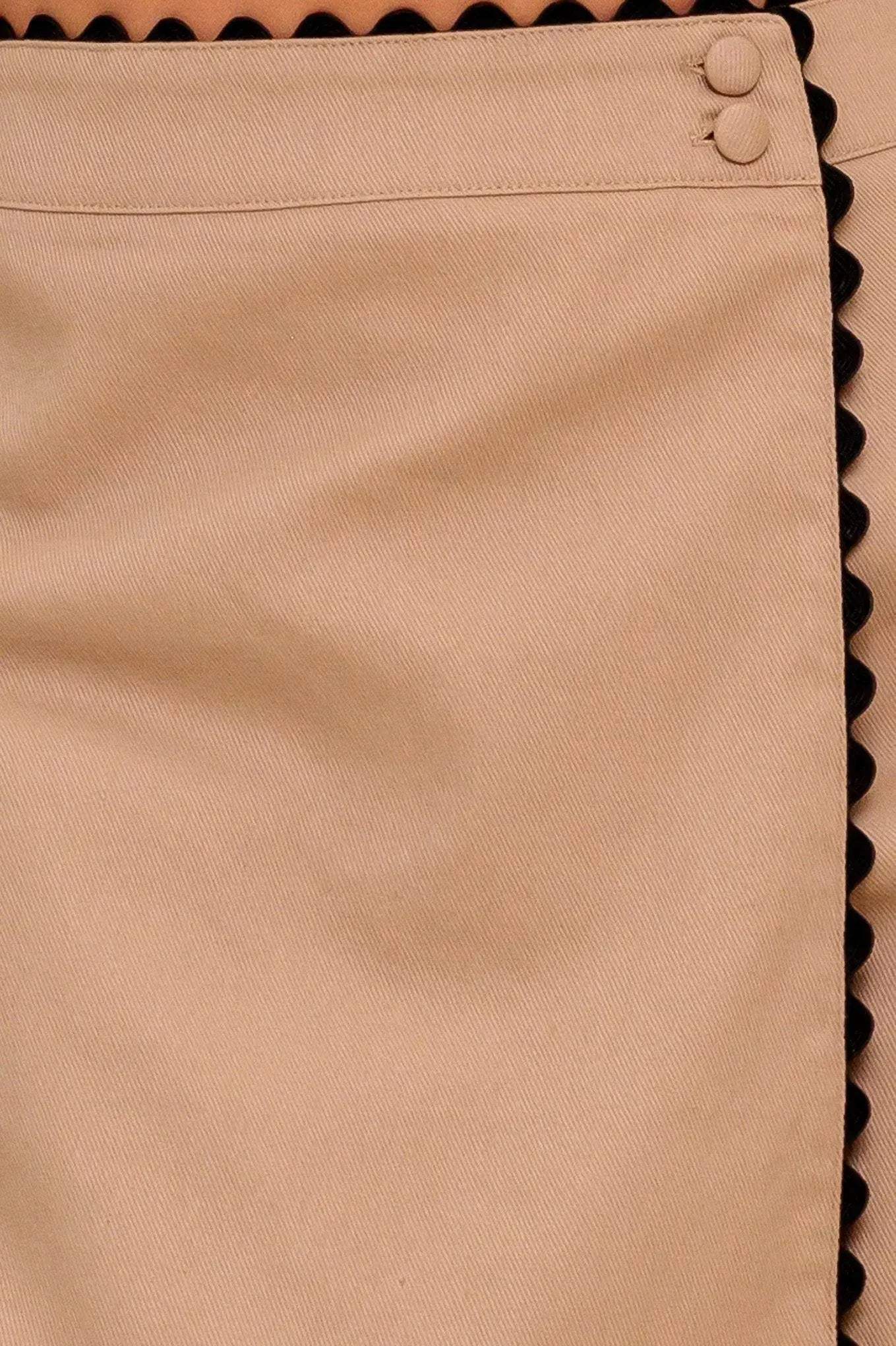 WAVY LINE WOVEN SKORT - Flying Tomato - Flyclothing LLC
