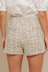 MODERN BALANCE WOVEN TWEED SKORT - Flying Tomato - Flyclothing LLC