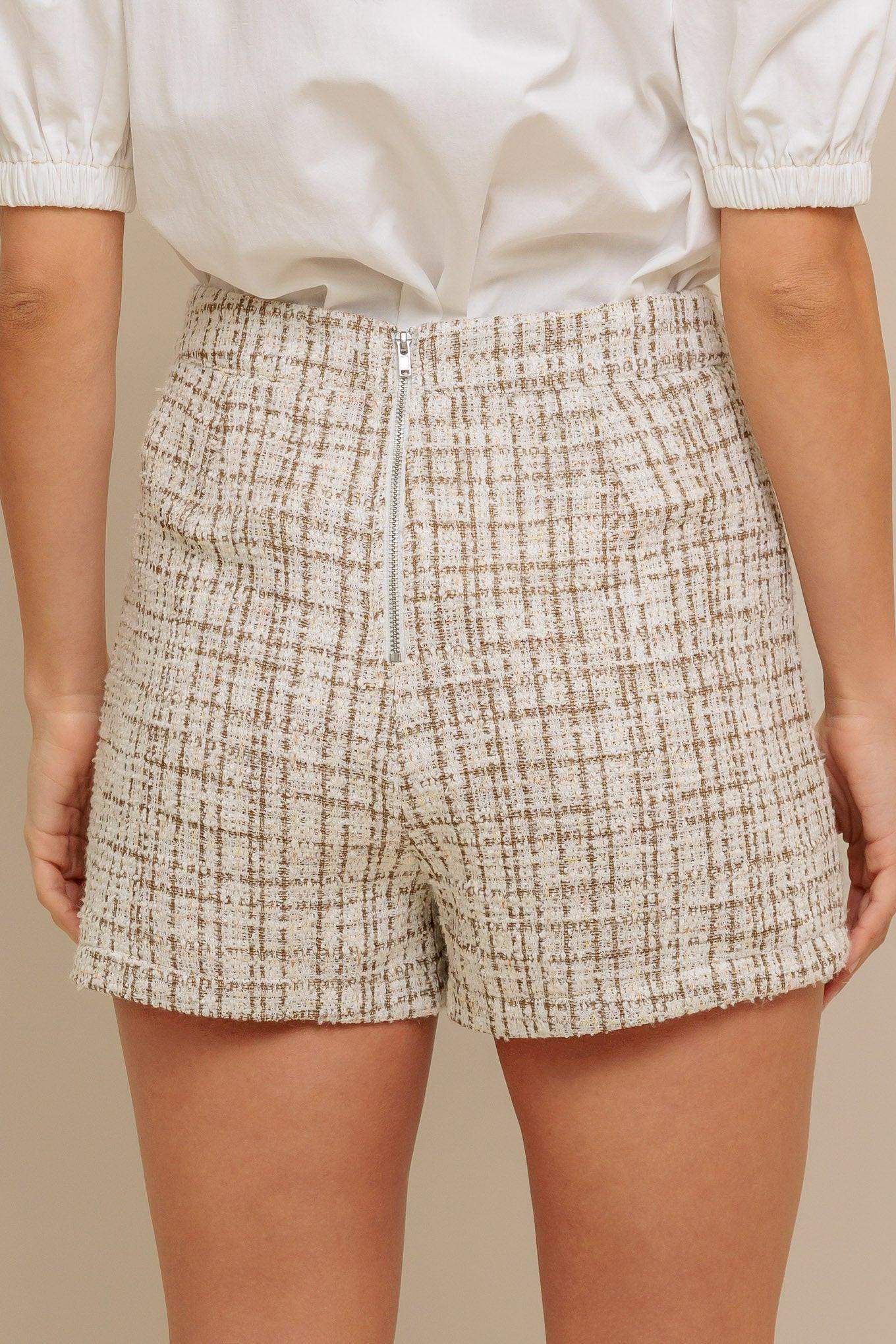 MODERN BALANCE WOVEN TWEED SKORT - Flying Tomato - Flyclothing LLC