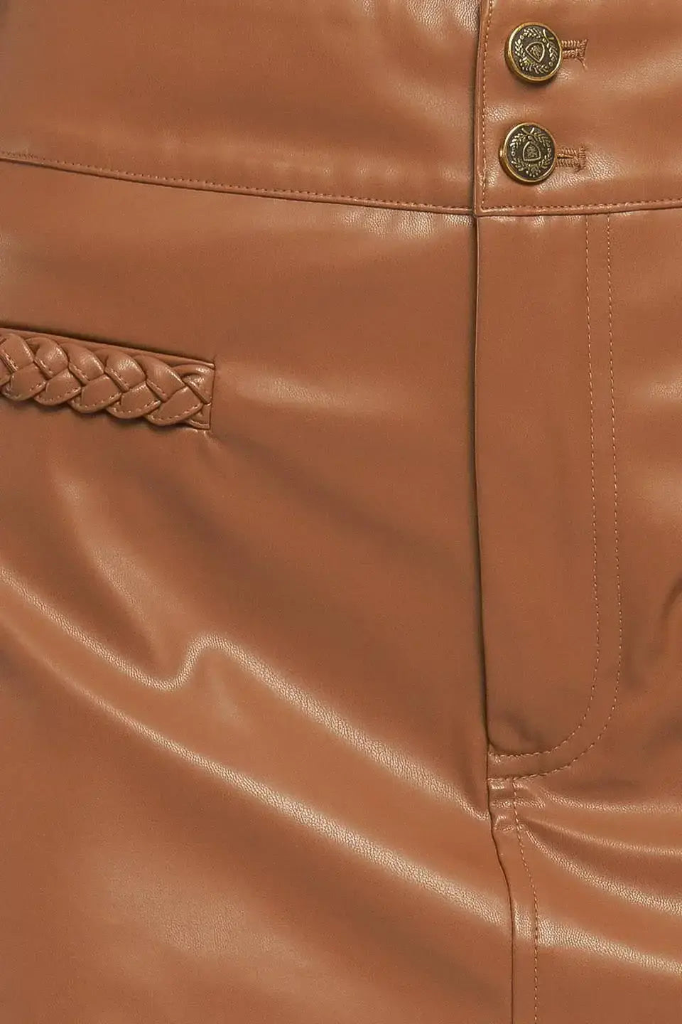 STREET CHIC ESSENTIAL FAUX LEATHER SKORT - Flying Tomato - Flyclothing LLC