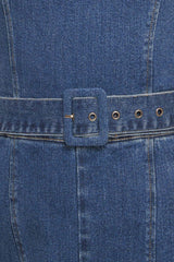 EXPERT SWEETNESS MEDIUM INDIGO DENIM JUMPSUIT - Flying Tomato - Flyclothing LLC
