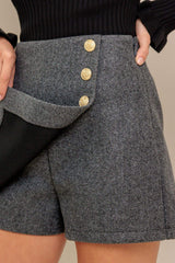 PARIS STRUCTURE WOVEN SKORT - Flying Tomato - Flyclothing LLC