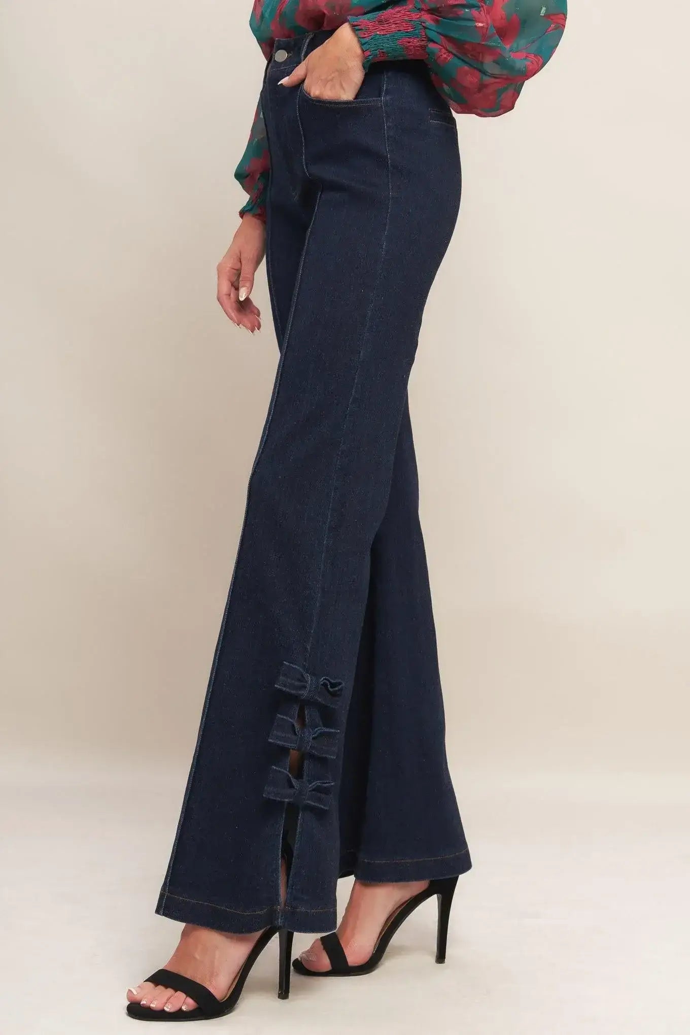 VINTAGE ICON DARK INDIGO DENIM PANTS - Flying Tomato - Flyclothing LLC