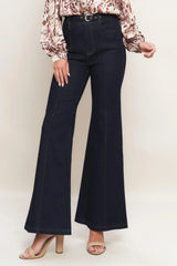 ICONIC FLARE DENIM PANTS - Flying Tomato - Flyclothing LLC