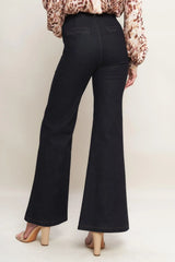 ICONIC FLARE DENIM PANTS - Flying Tomato - Flyclothing LLC